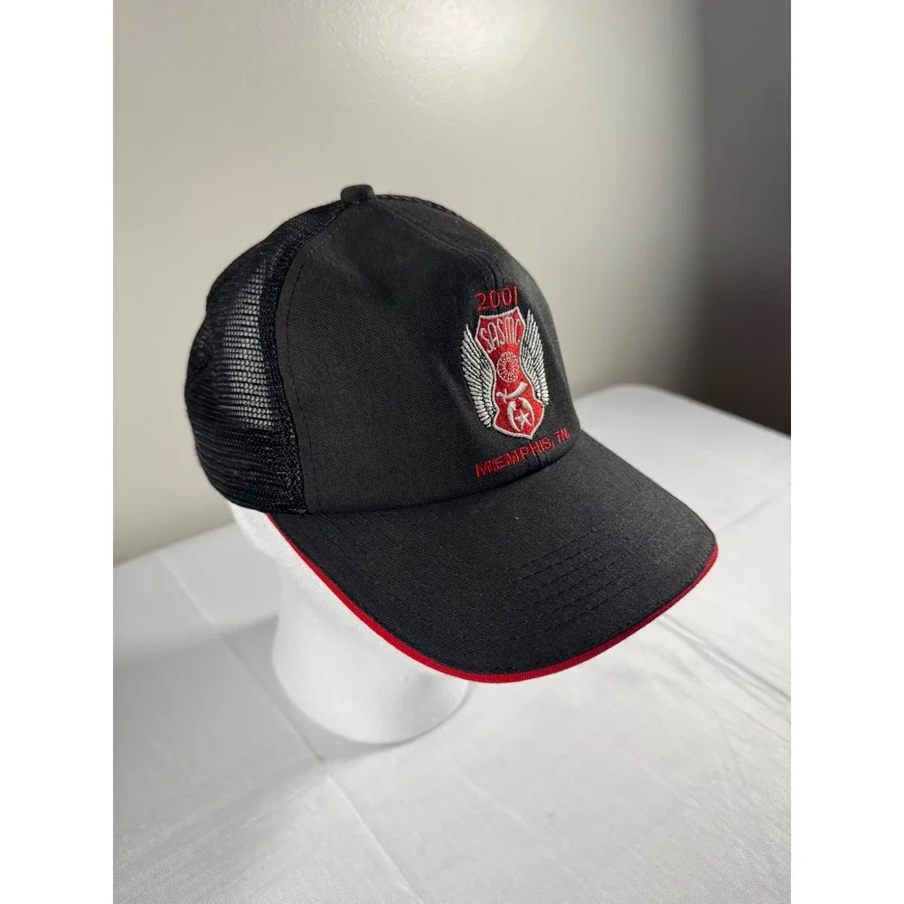 Vintage 2001 SASMC Shriners Motor Clubs Trucker Hat Memphis TN Snapback
